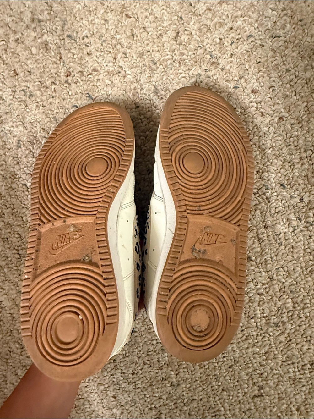 Nike Court Vision Low Leopard Swoosh Sneakers | Women’s Size 7 - Picture 7 of 8